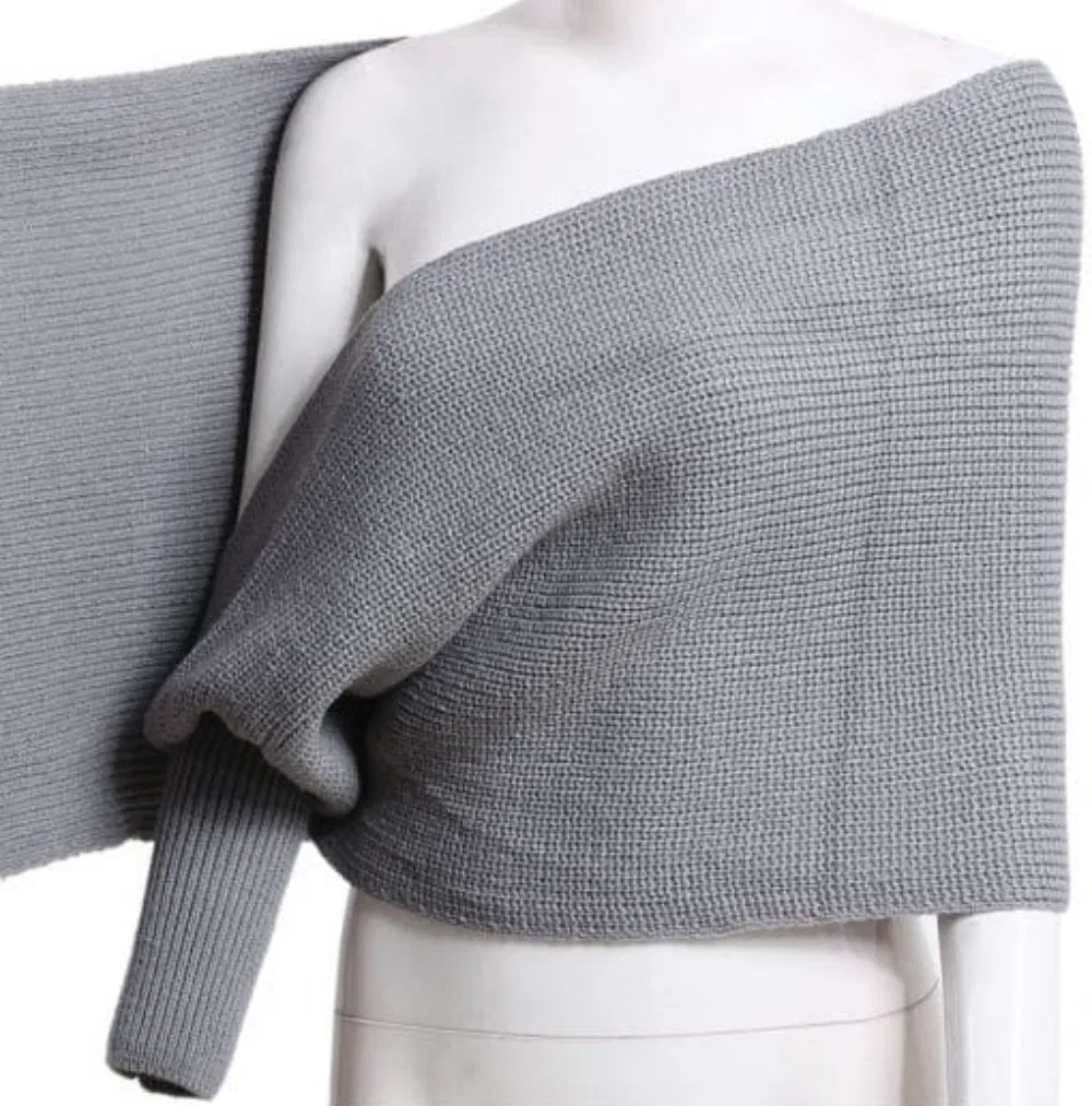 Stylish Shawl Sweater with Sleeves for Trendy Women