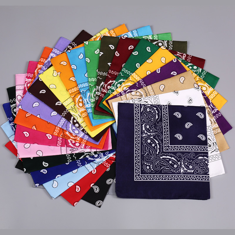 Paisley Cashew Flower Bandana Polyester Outdoor Cycling Bandana Magic Fashion Headdress