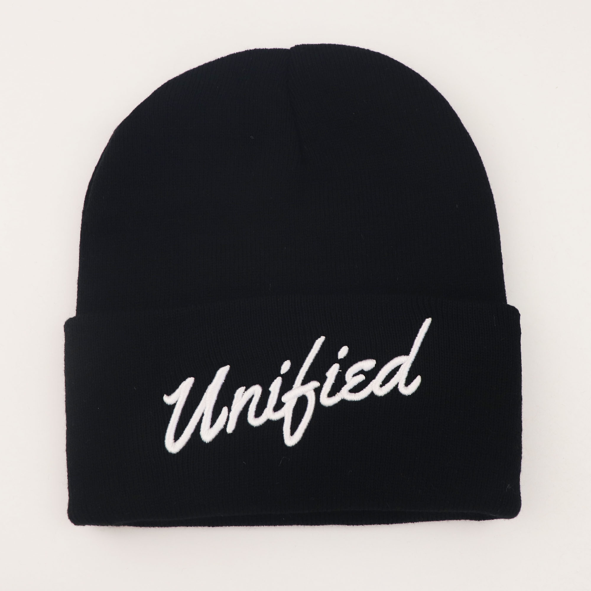 Fashion Premium Knitted Winter Fisherman Cuffed Skull Cap Embroidered Logo Designer Custom Beanie