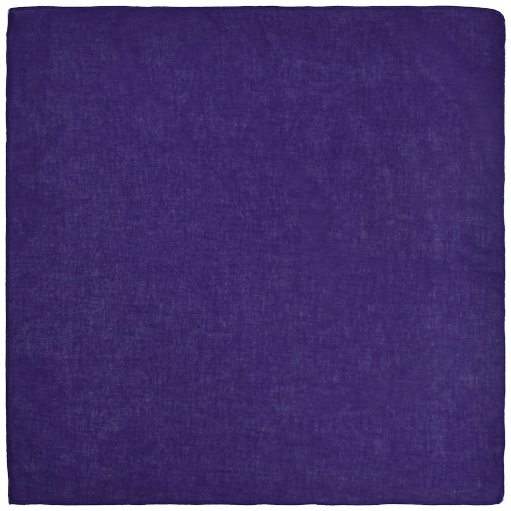 Wholesale Bulk 54*54 Solid Color Plain Blank Sport Recycled 100% Cotton Square Paisley Bandana Scarf