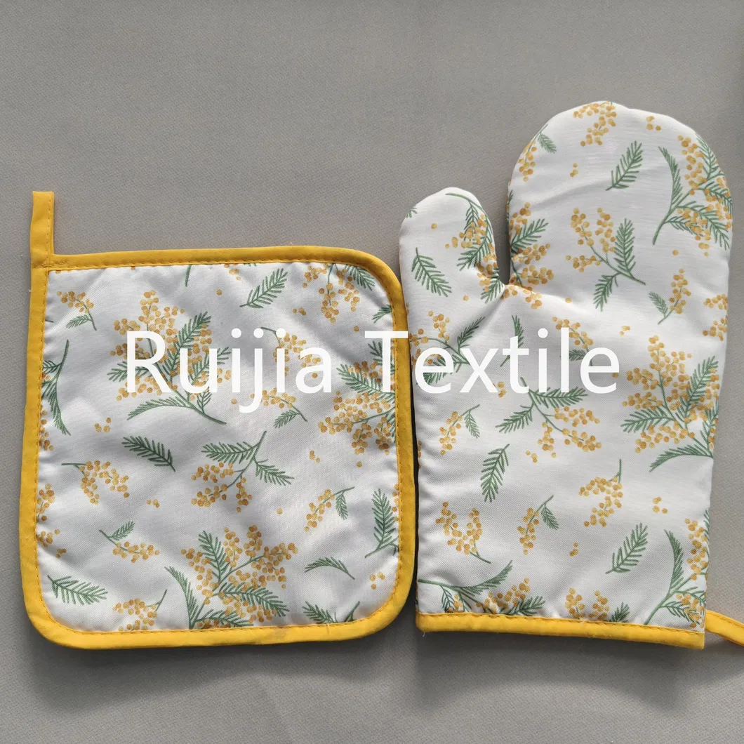 Kitchen Oven Mitts and Potholder Style 5