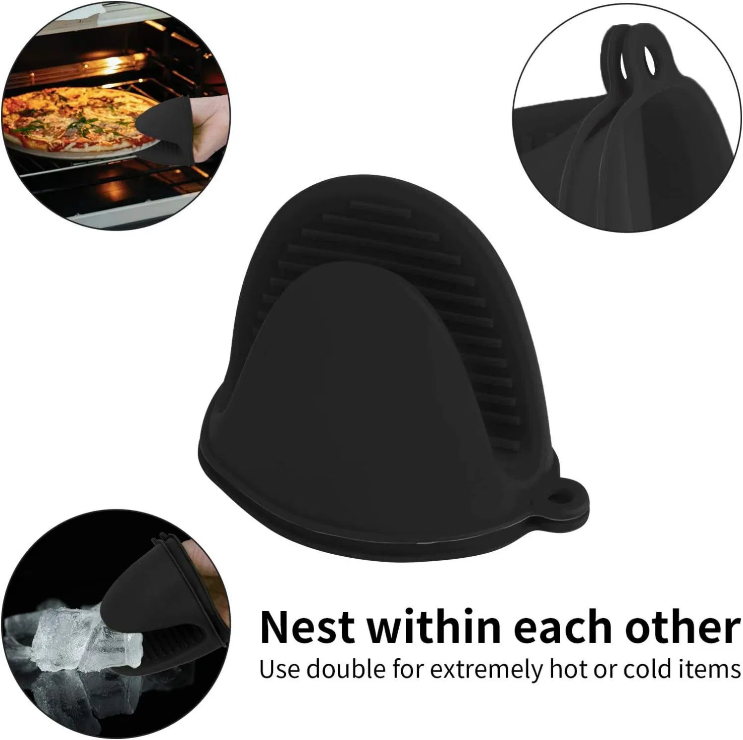 Silicone Oven Mitts Pot Holder Air Fryer Mitts
