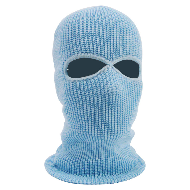 Wholesale Stock Fashion Winter Balaclava Mask Hats Hip Hop 100% Acrylic 3 Holes Knit Ski Balaclava Mask Hat