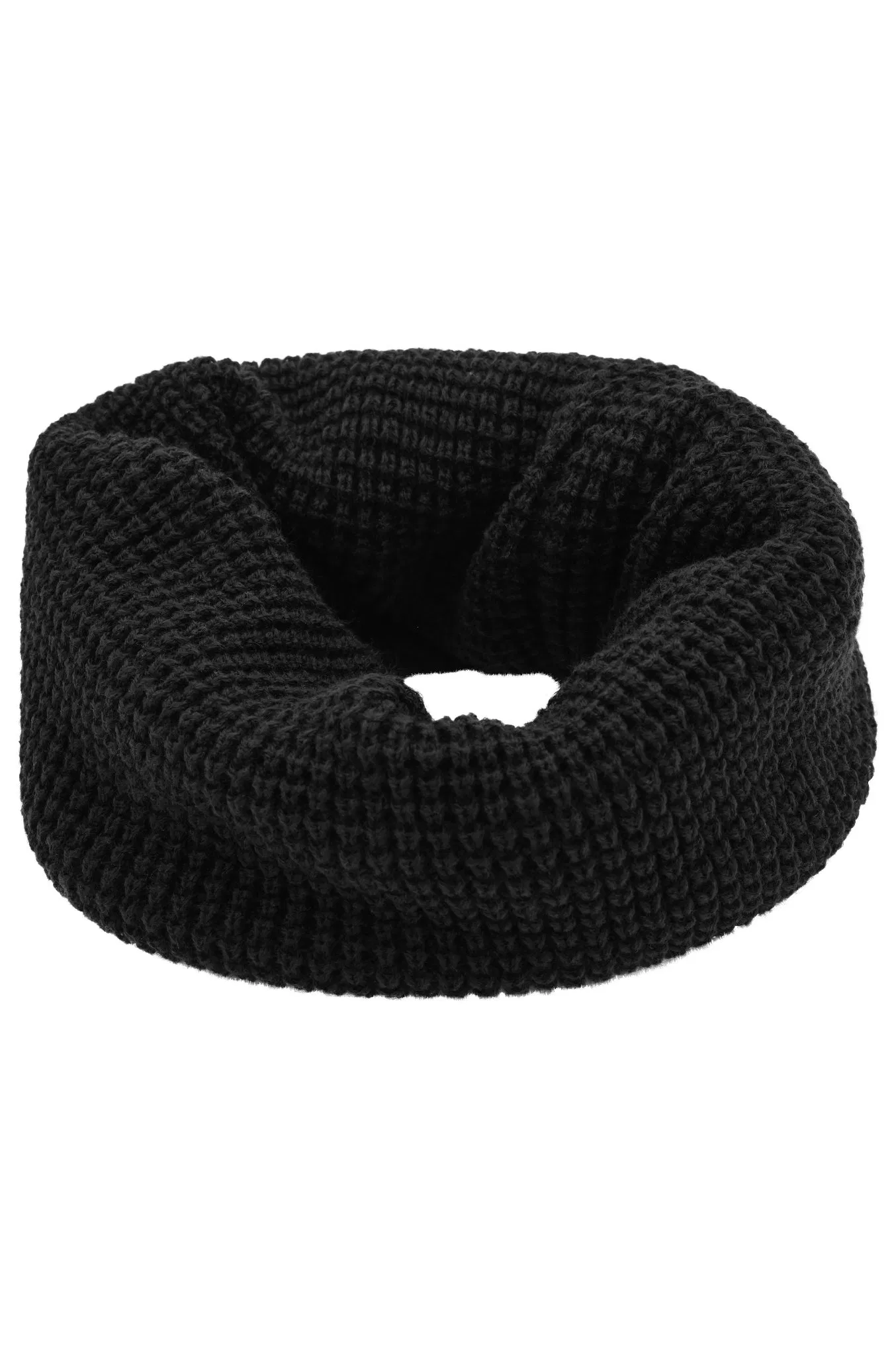 100% Acrylic Knitted Loop Around Neck Comfortable Scarf Ladies Long Acrylic Infinity Ombre Striped Snood for Winter