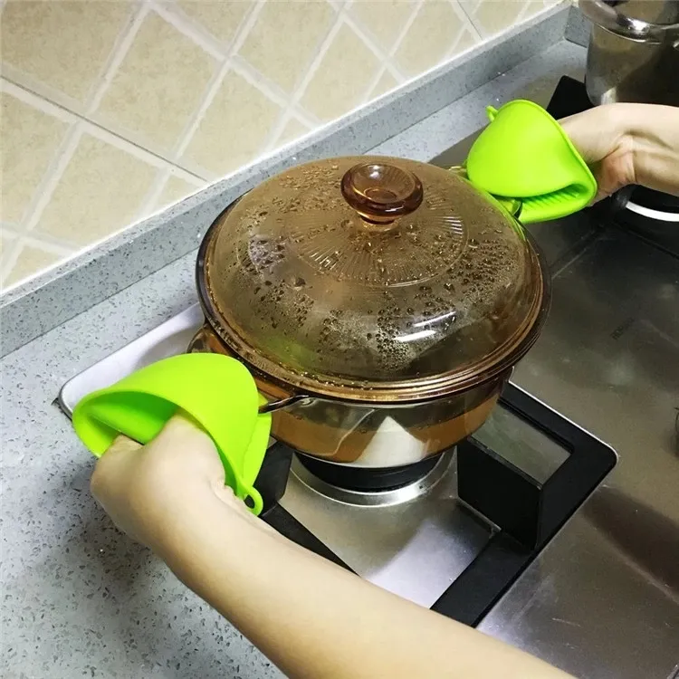 Heat Resistant Silicone Oven Mitt Gloves for Baking