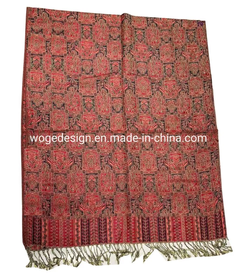 Dubai Islamic Dress Accessories Elegant Besutiful Ladies Jacquard 100%Viscose Pashmina Stole