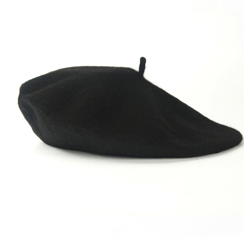 Hot Sale Stock Promotion Fashion French Beret Cheap Adults Wool Felt Beret Hat for Women