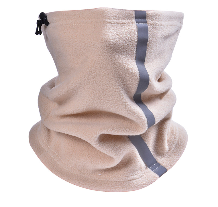 Reflective Strip Drawstring Half Face Neck Wamer/Tube /Snood