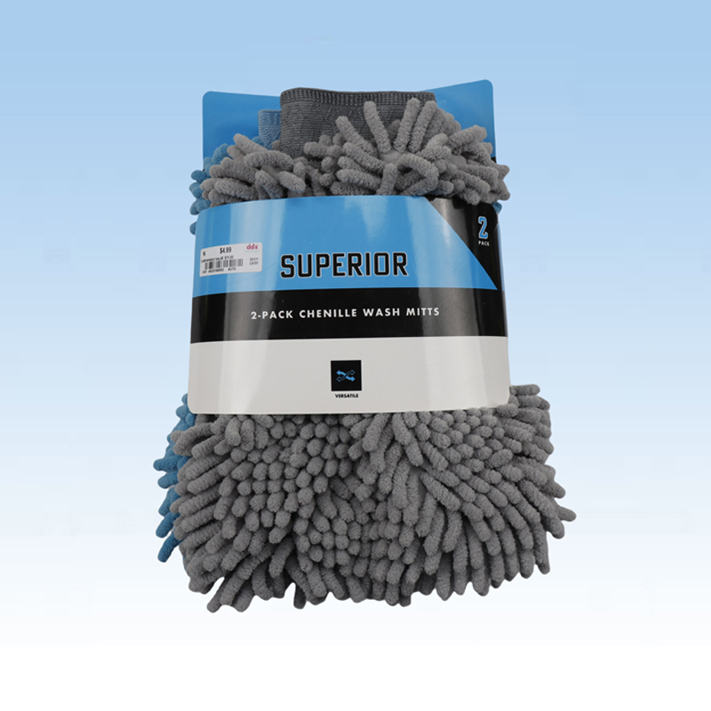 Microfiber Chenille Car Wash Cleaning Mitt Towel Wash Mitt (CN1401)