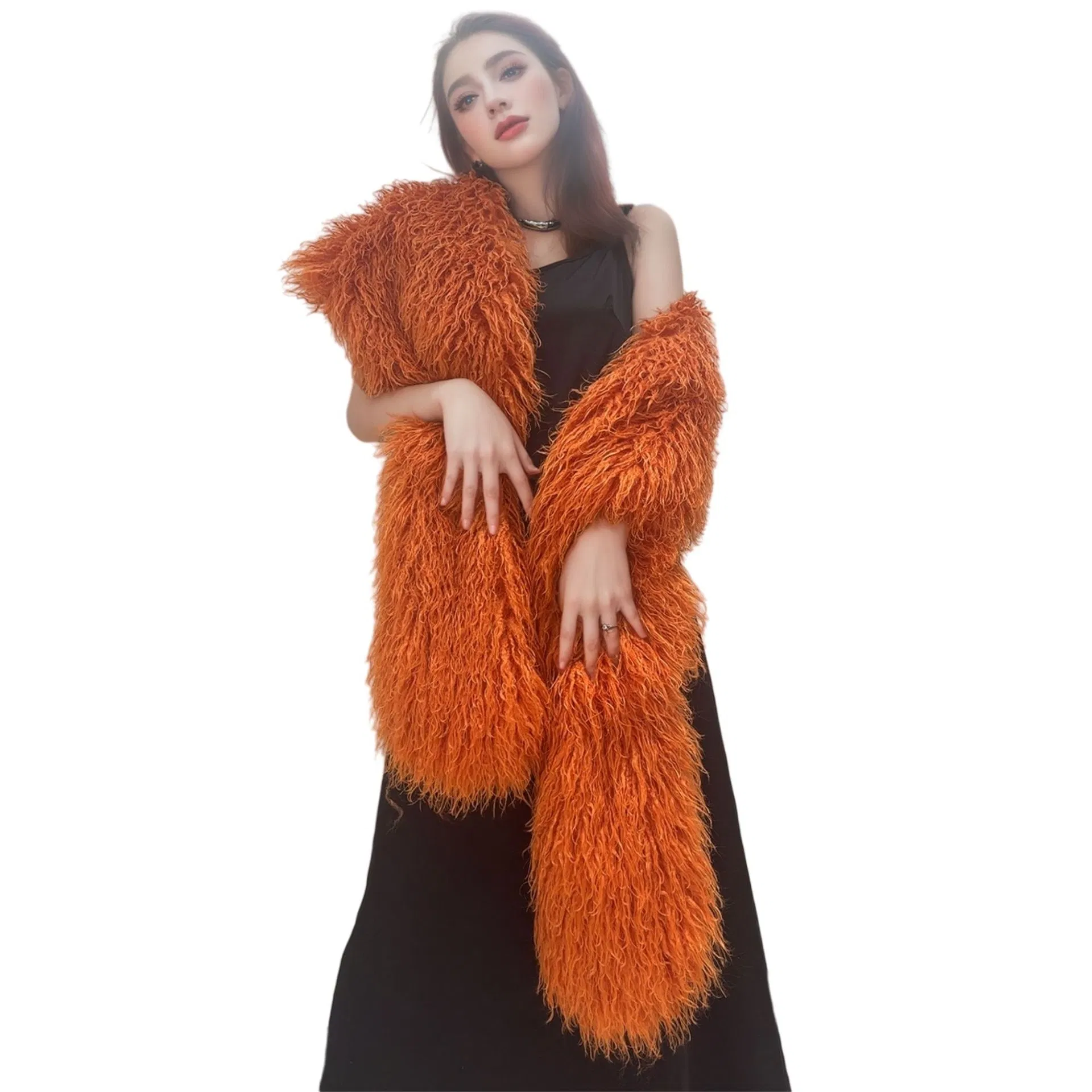 Autumn-Winter Fox Fur Shawl for Performance