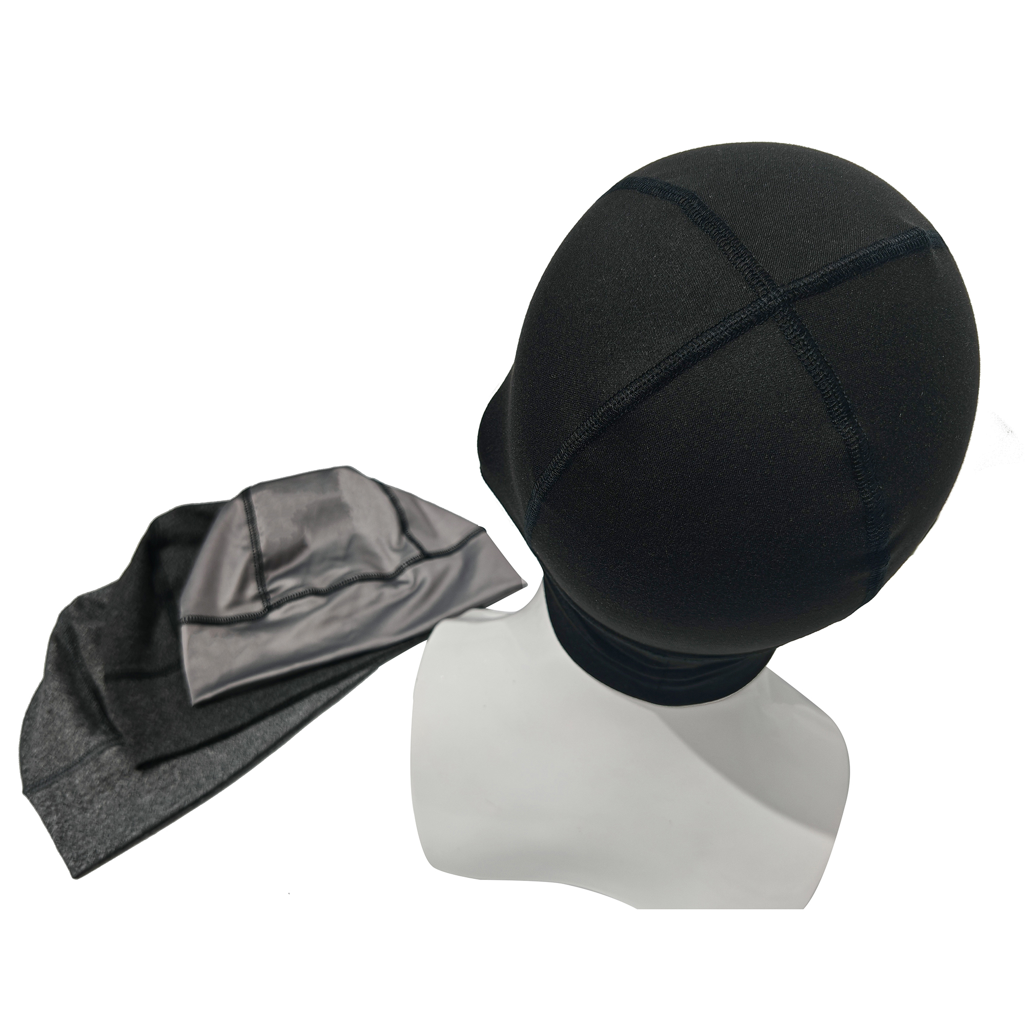 Custom logo Skull Caps Knitted Beanies Satin Lining Running Beanie Hats for Outdoors