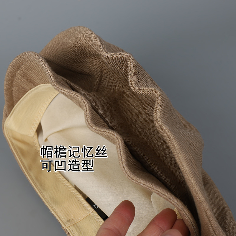 Wholesale Spring New Cotton Linen Beret Cap for Women Sunshade Lady Newsboy Hat Summer Casual Breathable Berets