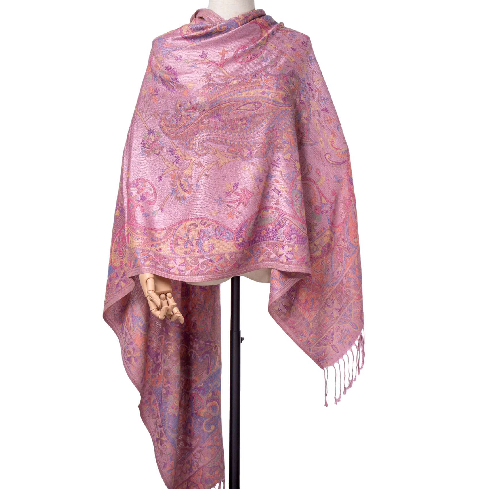 Hot Selling Europe Fashion Woman Custom Pashmina Shawl Headwrap for Women Woven Jacquard Elegant High Scarves &amp; Shawls