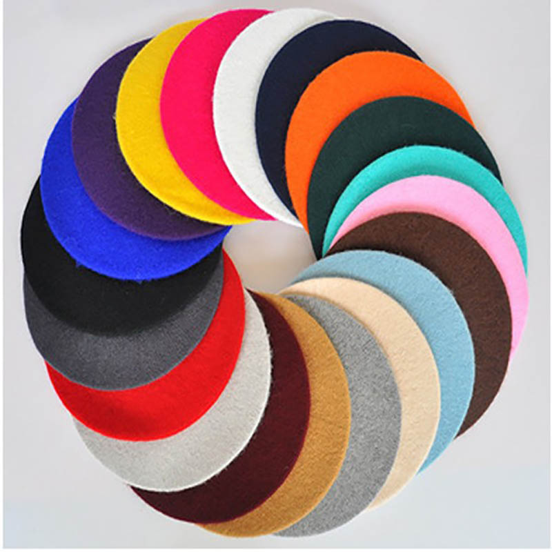 High Quality Thick Wool Autumn Winter Women Beret Hat Cap with Stocks