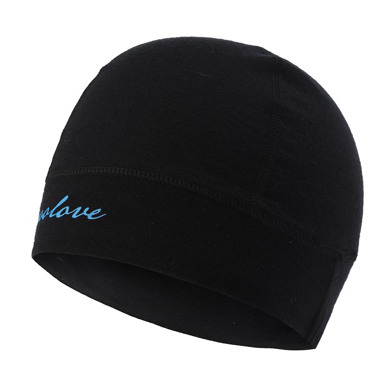 WOOLOVE 100% Merino Wool Casual Solid Thermal Soft Comfortable Adjustable Stock in Unisex Beanie