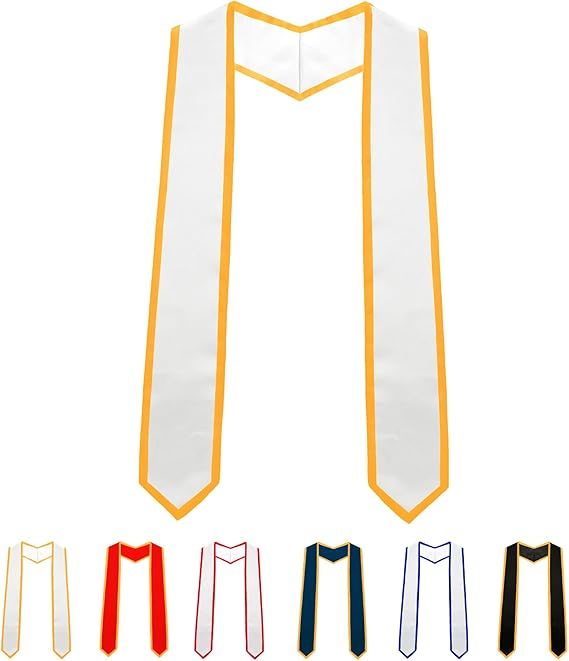 Production Graduation Shawl Adult Heat Sublimation Color Ding Ribbon Manufacturers Custom Stole