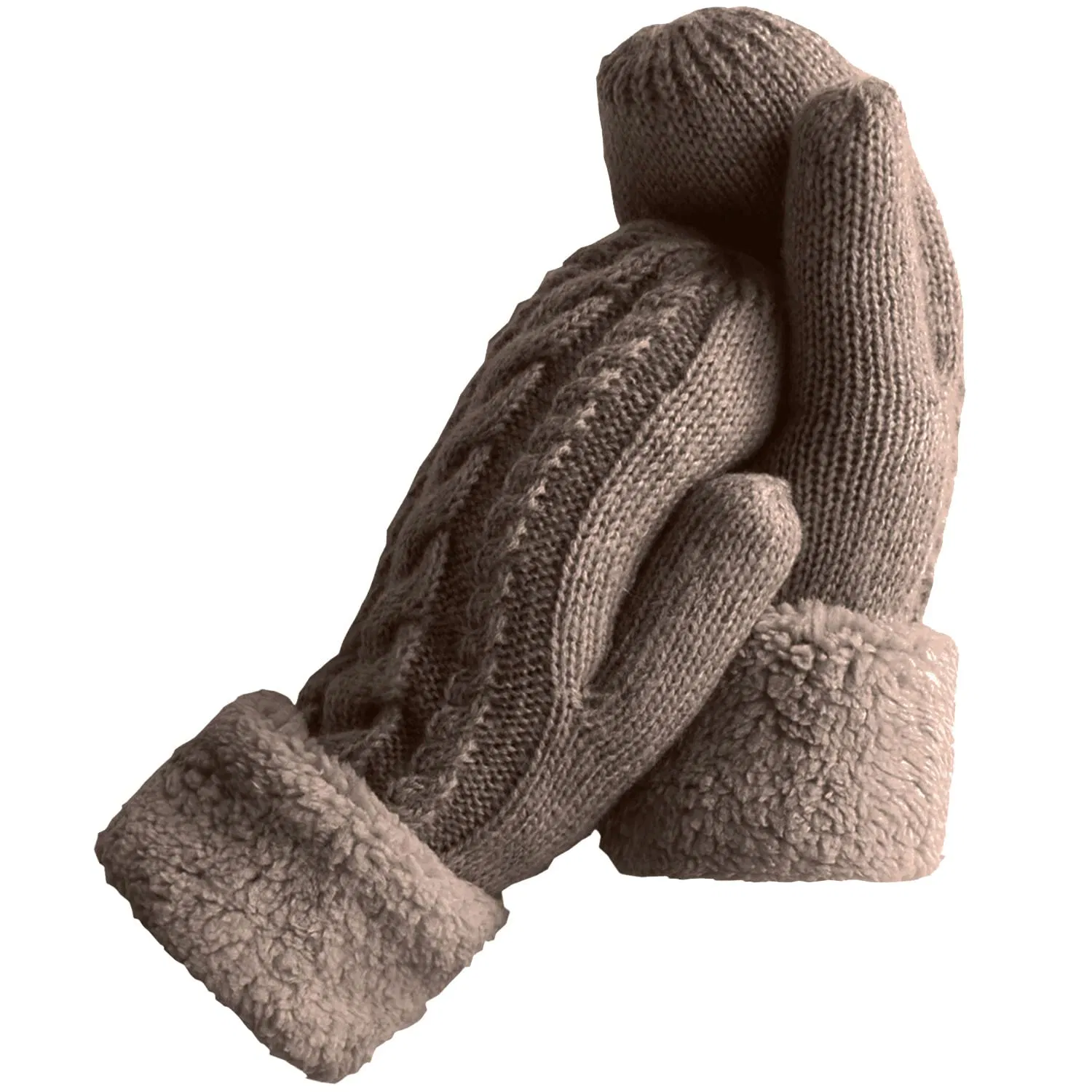 Brands Officially Licensed Factory Cross Border Autumn Winter Knitted Wool Gloves Outdoor Windproof Warm Thick Adult Mittens