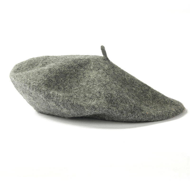Hot Sale Stock Promotion Fashion French Beret Cheap Adults Wool Felt Beret Hat for Women