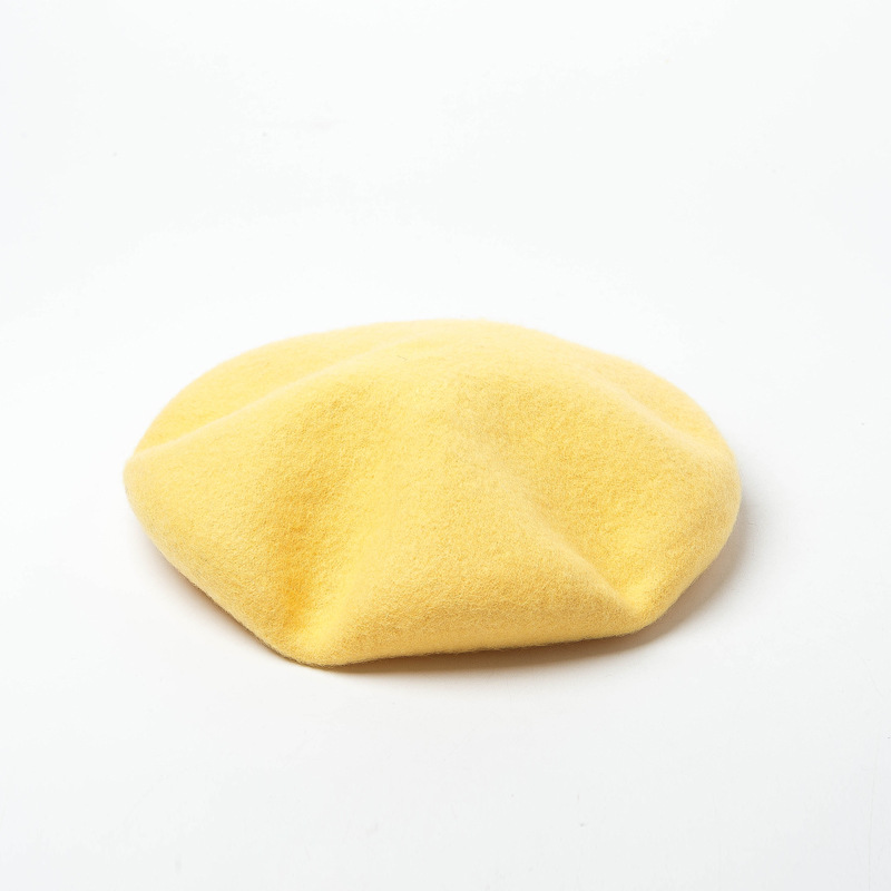 Japanese Style New Arrival Fashion Trend Women Striped Knitted Wool Beret Spring Autumn Party Hat