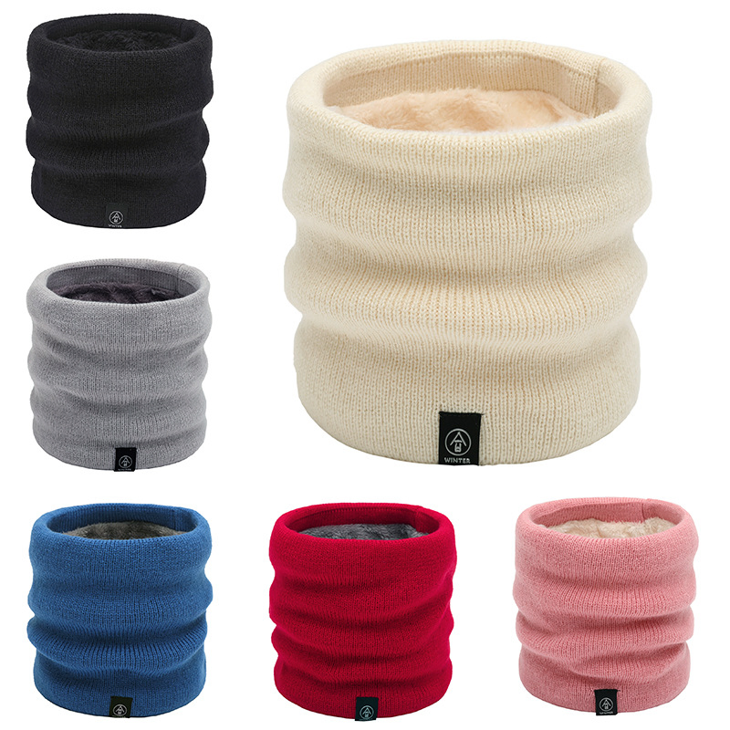 Autumn Winter Blank Custom Logo Unisex Thermal Ribbed Knitted Neck Snood Warmer