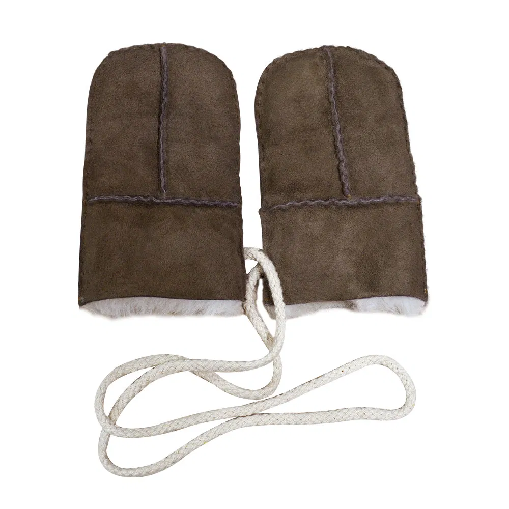 Cozy Thick Winter Mittens for Kids with Sheepskin Lining