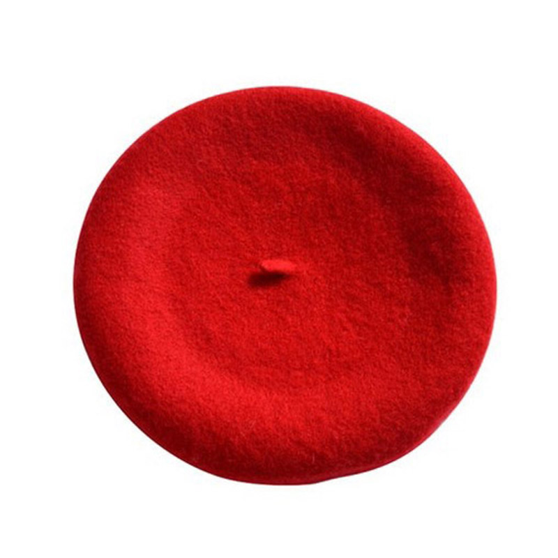 Hot Sale Stock Promotion Fashion French Beret Cheap Adults Wool Felt Beret Hat for Women