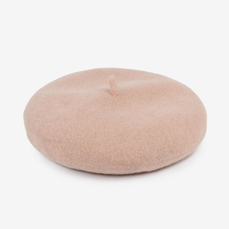 100% Wool High Quality Beret Custom Logo Plain Dyed Kids Beret