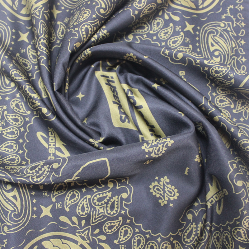 Multifunction Cotton Low MOQ Printed Square Bandana Personalizable Paisley Logo Fabric Fashion Style Adult Use Casual Wear