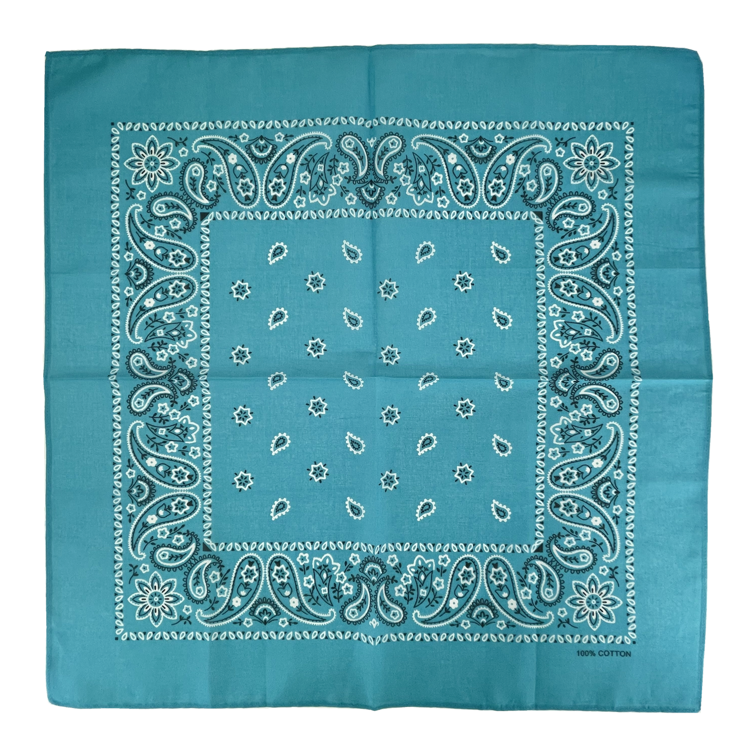 100% Cotton Paisley 22 Inch Cowboy Bandanas Many Colors for Choice Custom Design Fabric Bandana Print