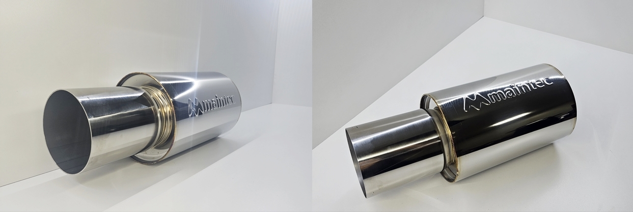 Universal Muffler Stainless Steel 304 1.5t Straight Pipe Tuning Muffler (OEM Custom) made in Korea