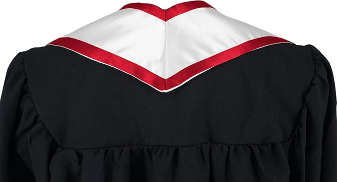 Custom Adult Satin Wholesale Graduation Gown Shawl Bright Light Graduation Gown Stoles