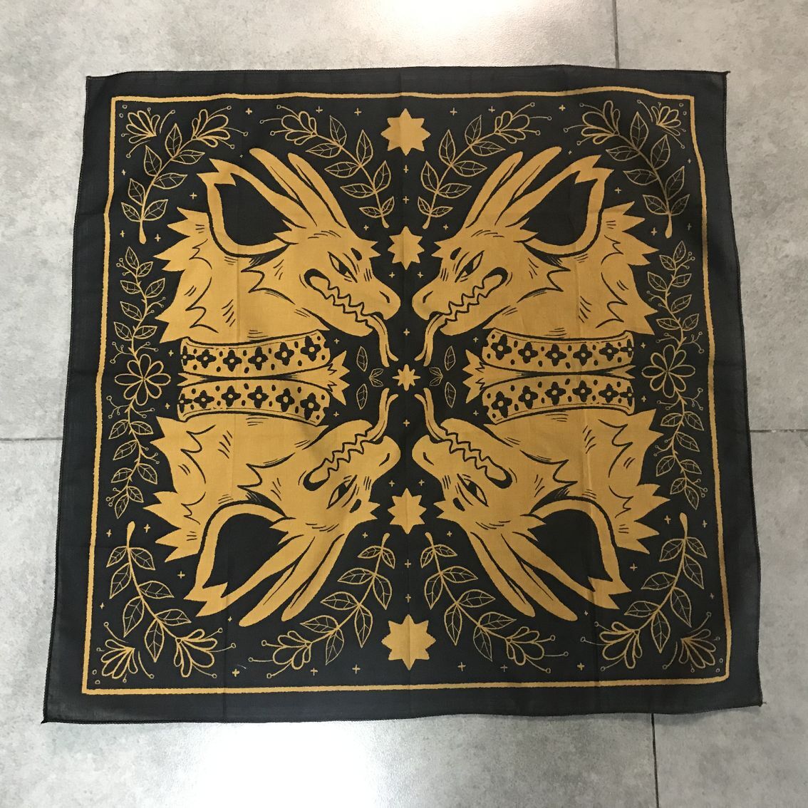 LOW MOQ Fastly Shipping Top Quality Custom Design Print Cotton square Bandana