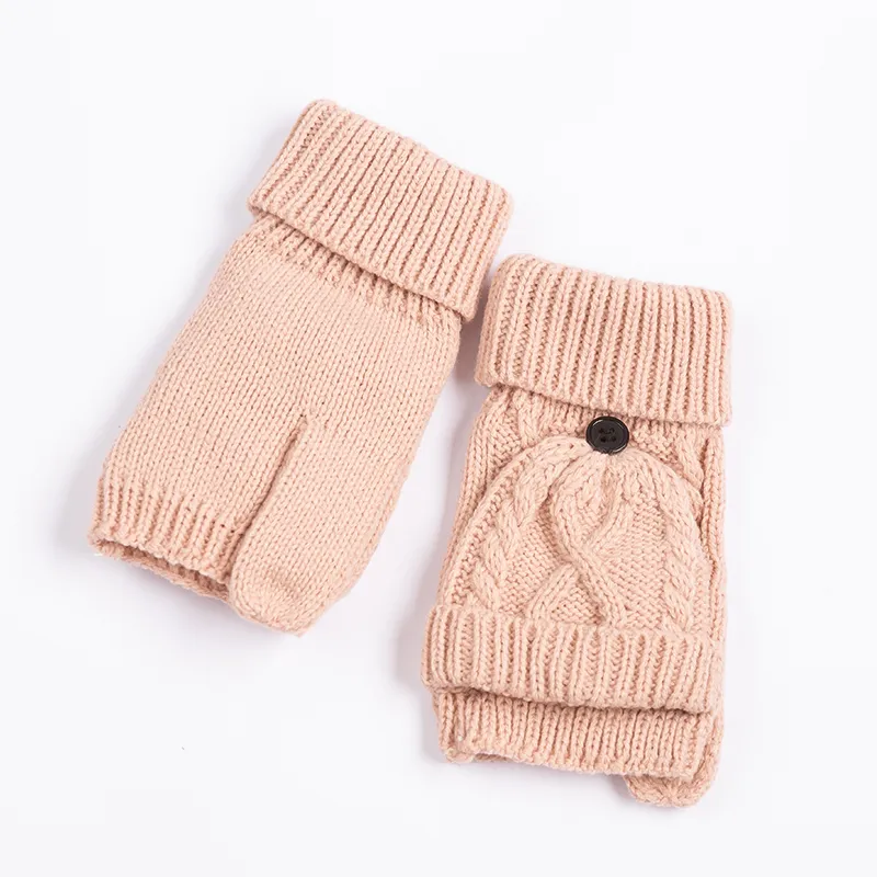 Cozy Thermal Fingerless Mittens for Women - Perfect Winter Accessory
