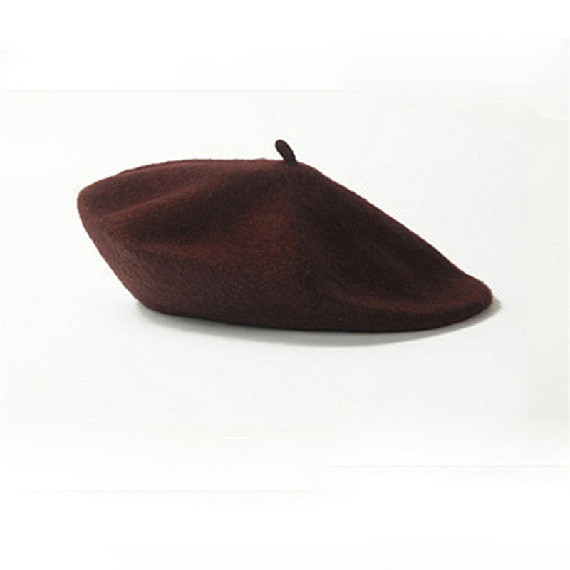 Hot Sale Stock Promotion Fashion French Beret Cheap Adults Wool Felt Beret Hat for Women