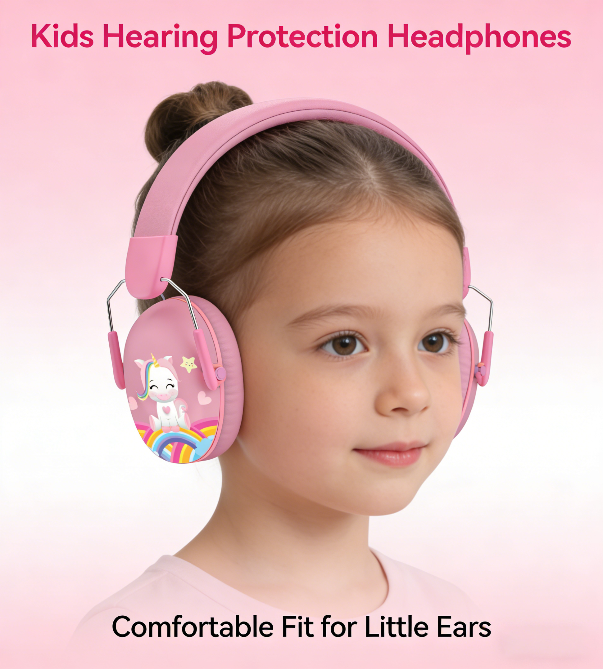 Safety ANSI 29dB Foldable Over-ear Metal Headband ENC Noise Cancelling Ear Protection Muffs for Kids