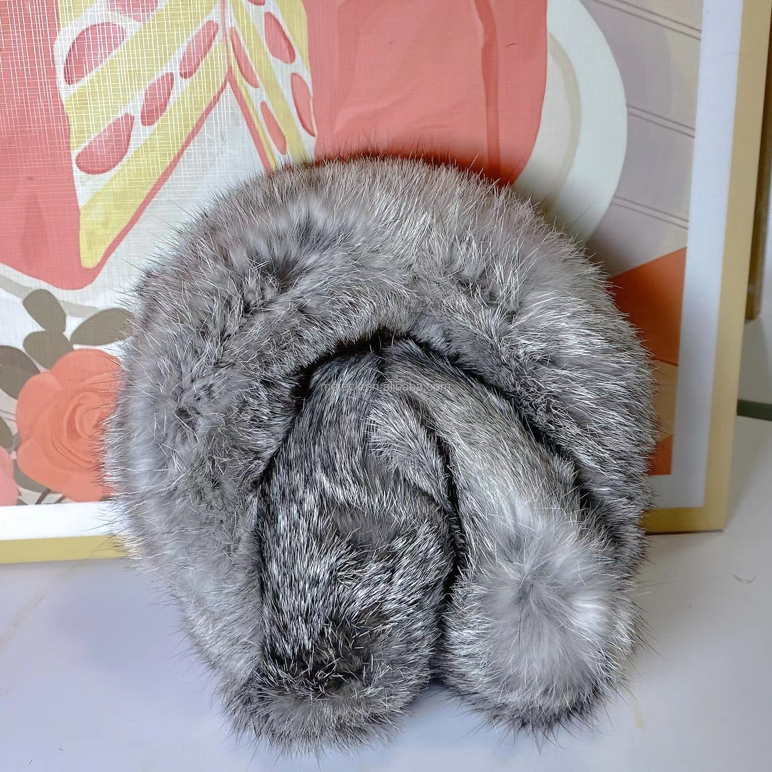 EM-R Winter Rabbit Fur Ear Muffs Whole Headband Earmuffs