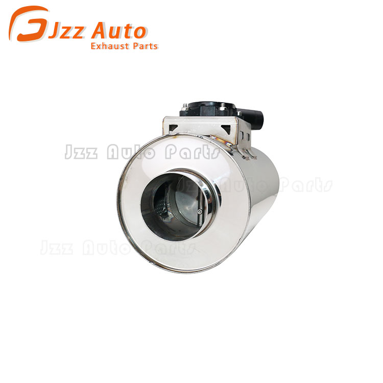 Car Exhaust System Stainless Steel Center Silencer with Electric Valve 3inch Inlet 6.2" Body Resonator Valvetronic Muffler