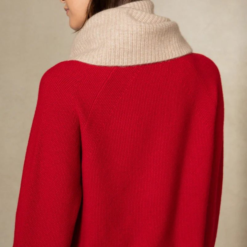Most Popular 100% Cashmere Knitted Ladies Fashion Neck Warmer/Snood
