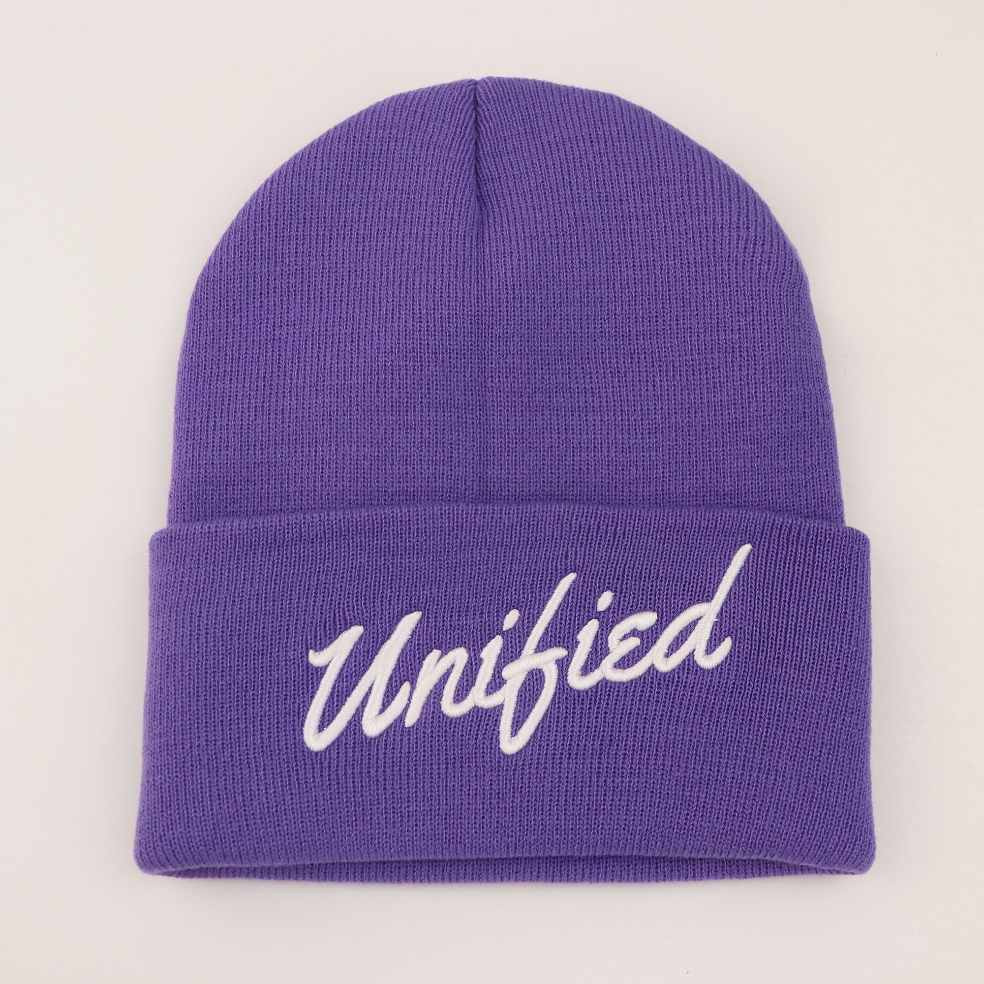 Fashion Premium Knitted Winter Fisherman Cuffed Skull Cap Embroidered Logo Designer Custom Beanie