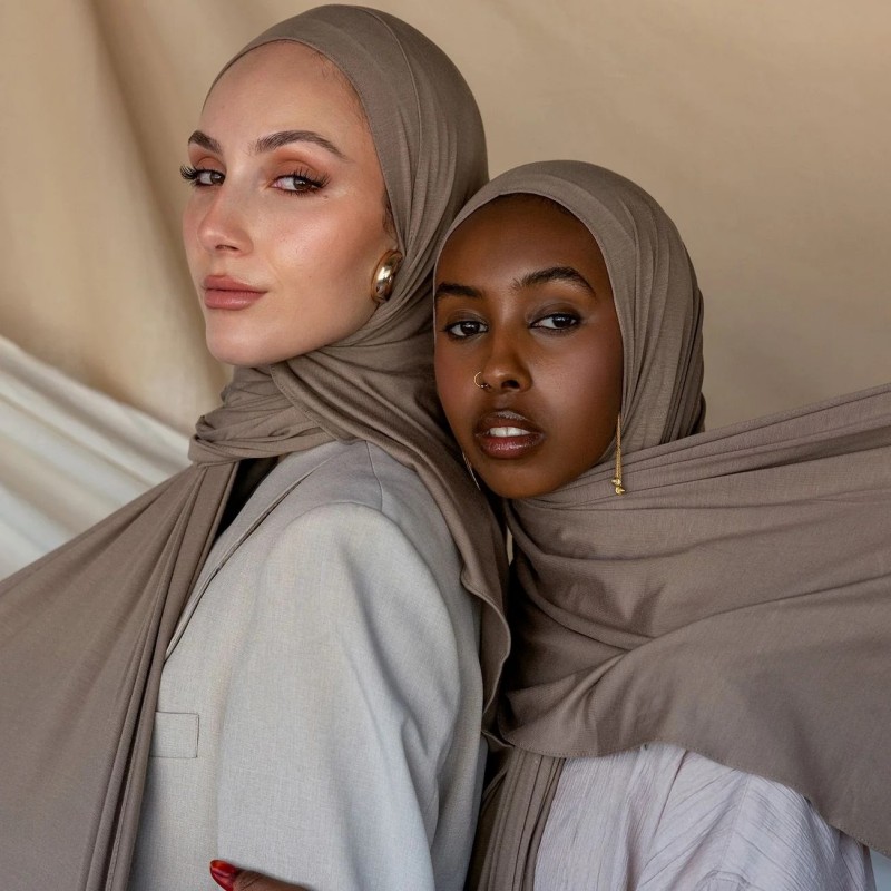 Premium Breathable New Arrivals Cotton Jersey Hijab Headwrap Luxury Muslim Fashion Hijab Scarf Shawls