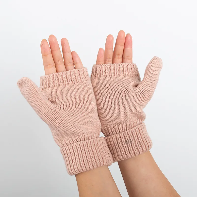 Cozy Thermal Fingerless Mittens for Women - Perfect Winter Accessory