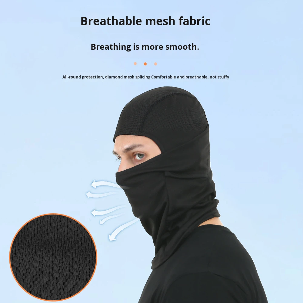 Custom Logo Quick-dry Breathable Outdoor Sports Polyester Balaclava Head Cover Neck Guard Cycling Unisex Face Mask
