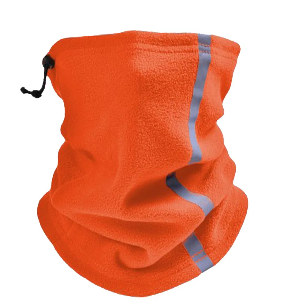 Reflective Strip Drawstring Half Face Neck Wamer/Tube /Snood