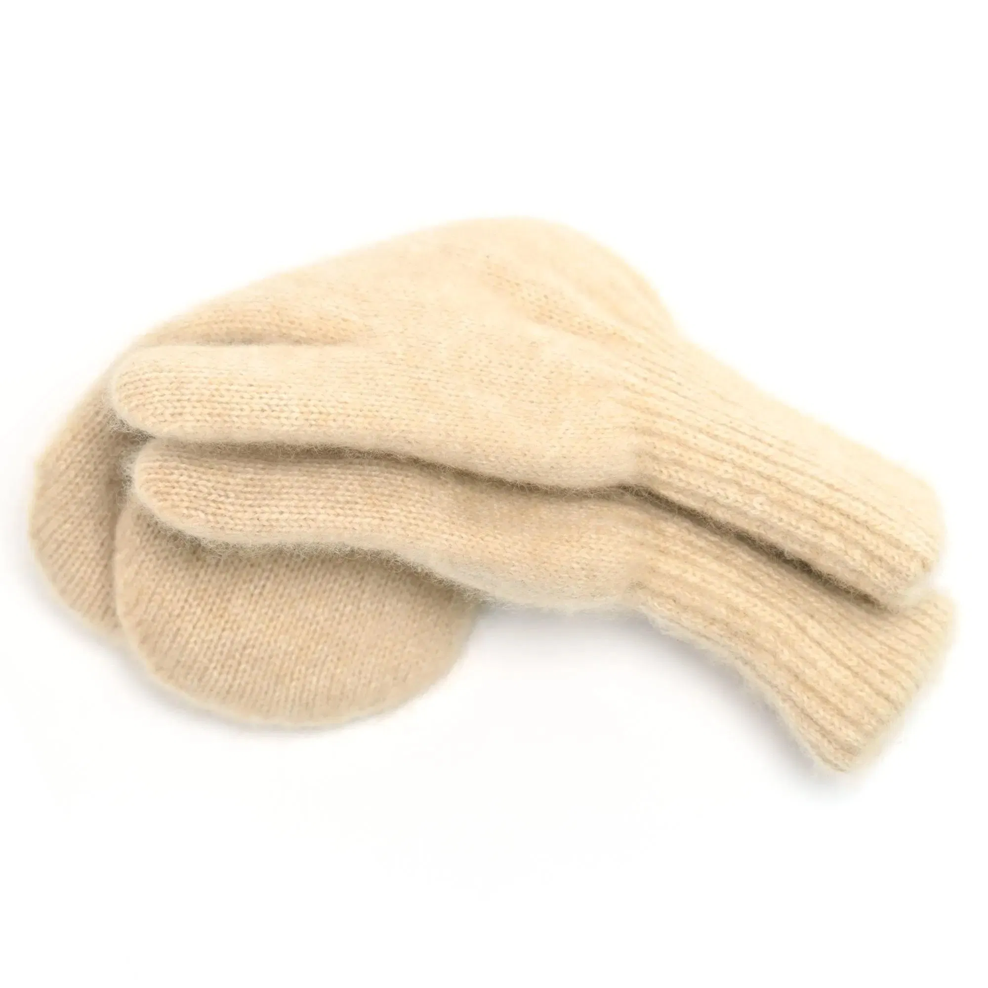 Brands Officially Licensed Factory Korean Version Solid Color Winter Unisex Soft Comfortable Wool Knitted Full-Fingers Gloves Mittens