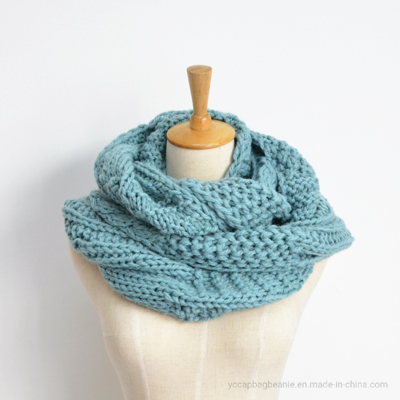 Colorful Women Winter Knitting Pattern Snood