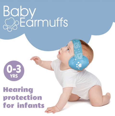 Foldable Soundproof Earmuffs for Kids Anti-Noise Sleep Ear Muffs Infant Baby Toddler Noise Reduction Mute Protection