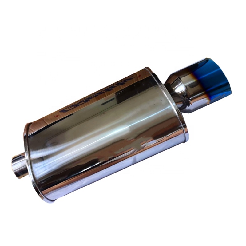 Titanium Blue Tip Stainless Steel Power extreme Universal Racing Muffler Stainless for Greddy Mufflers