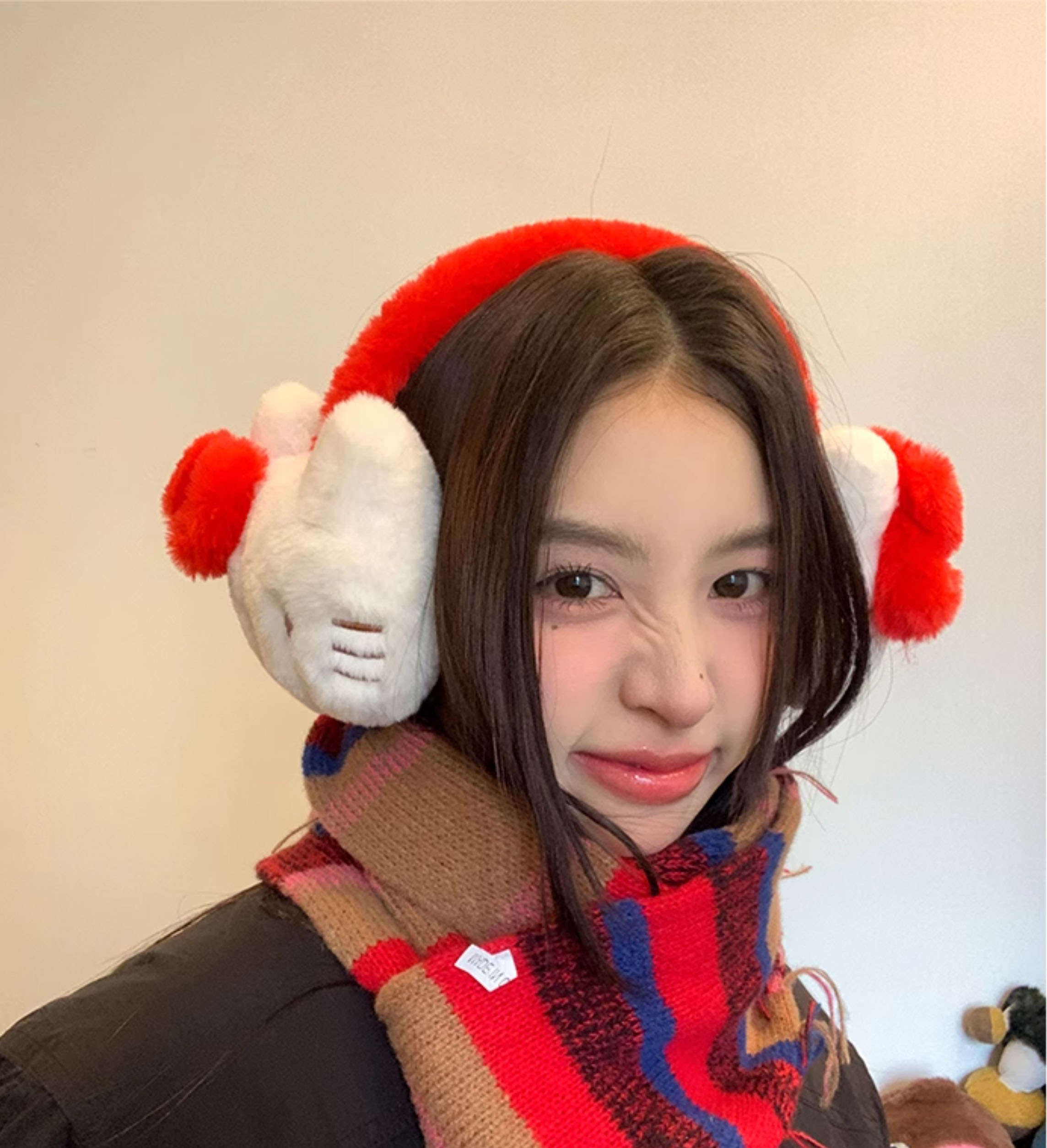 High Quality Cute Kid Plush Ear Muff Hello Accessories Kitty Warm Cute Student Ear Cover Ear Muffs Winter Kids