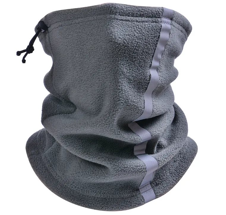 Reflective Strip Drawstring Half Face Neck Wamer/Tube /Snood