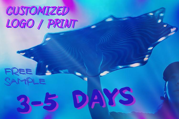 UV Reactive Rotating Flow Star Banner